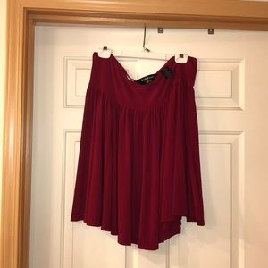 Red Stretchy Skirt
